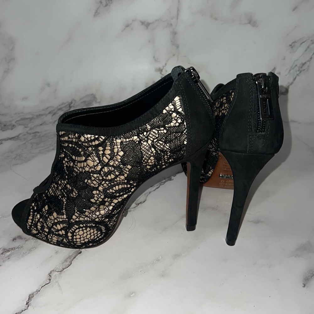 Schutz Open-Toe Booties - Picture 4 of 7